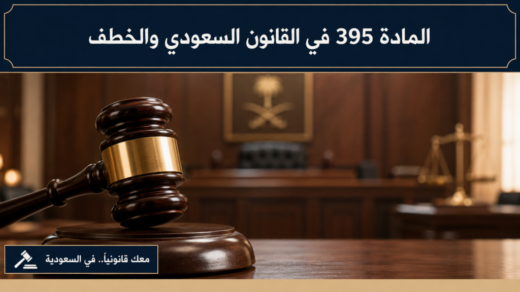 المادة 395 في القانون السعودي والخطف في السعودية