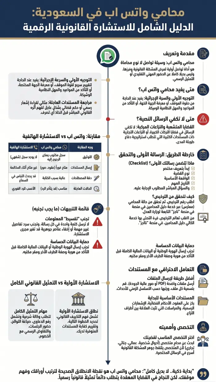 محامي واتس اب في السعودية