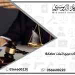 صحيفة دعوى اثبات حضانة