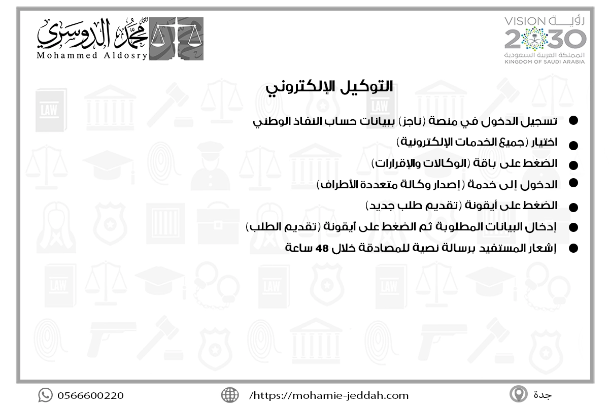 التوكيل الإلكتروني